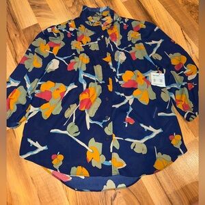 Lauren Ralph Lauren floral light weight summer top PXS NWOT‎ workwear